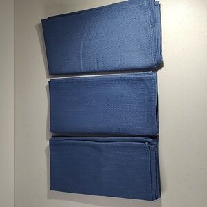 3 Longaberger Napkins in Cornflower Blue Fabric